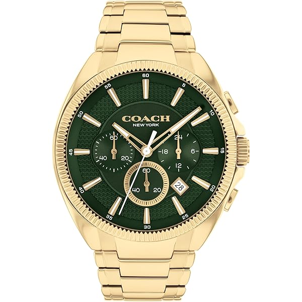 Amazon.com: Coach Charter Men's Quartz Chronograph Watch, Silicone